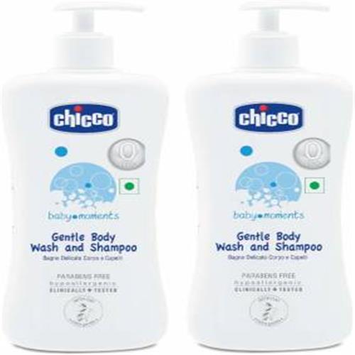 Chicco Baby Moments Gentle Body Wash and Shampoo (500ml)